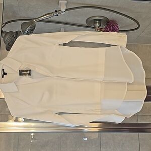 NWT Express white long-sleeved blouse